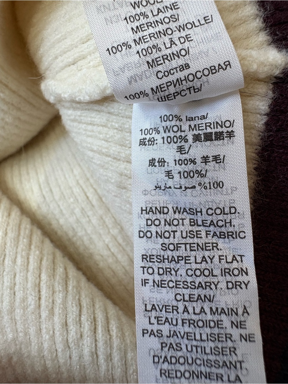 Tory Burch Sport Cream V-Neck Polo Sweater - Picture 6 of 7